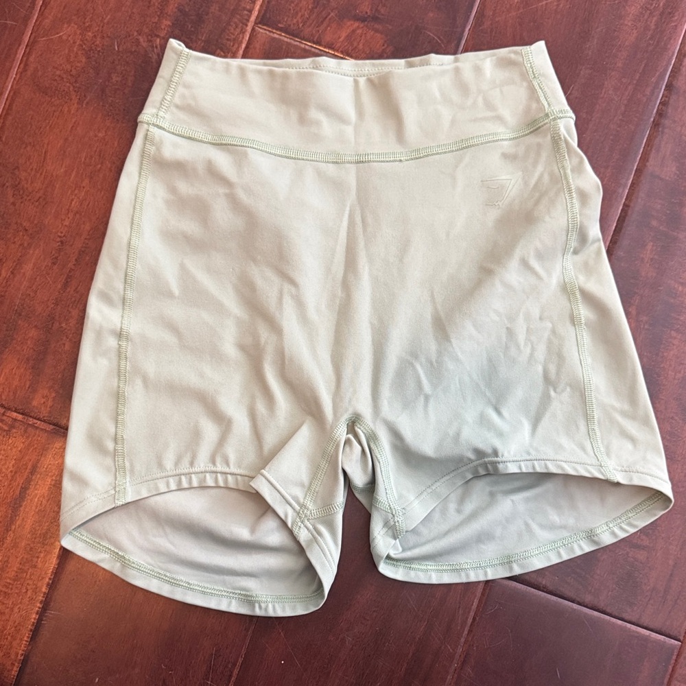 Gymshark Women's Light Tan Bike Shorts